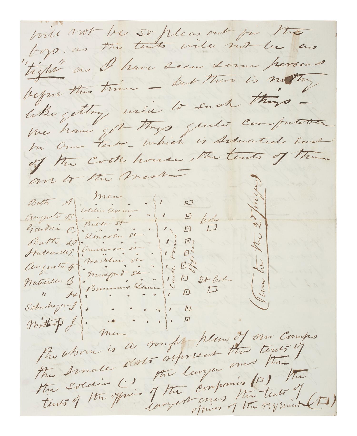 [CIVIL WAR]. War-date archive identified to Lieutenant George S. Andrews, 3rd Maine Infantry.