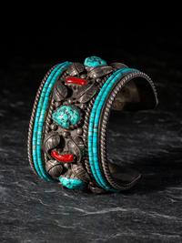 Navajo Silver Men's Cuff Bracelet, ex. R.C. Gorman