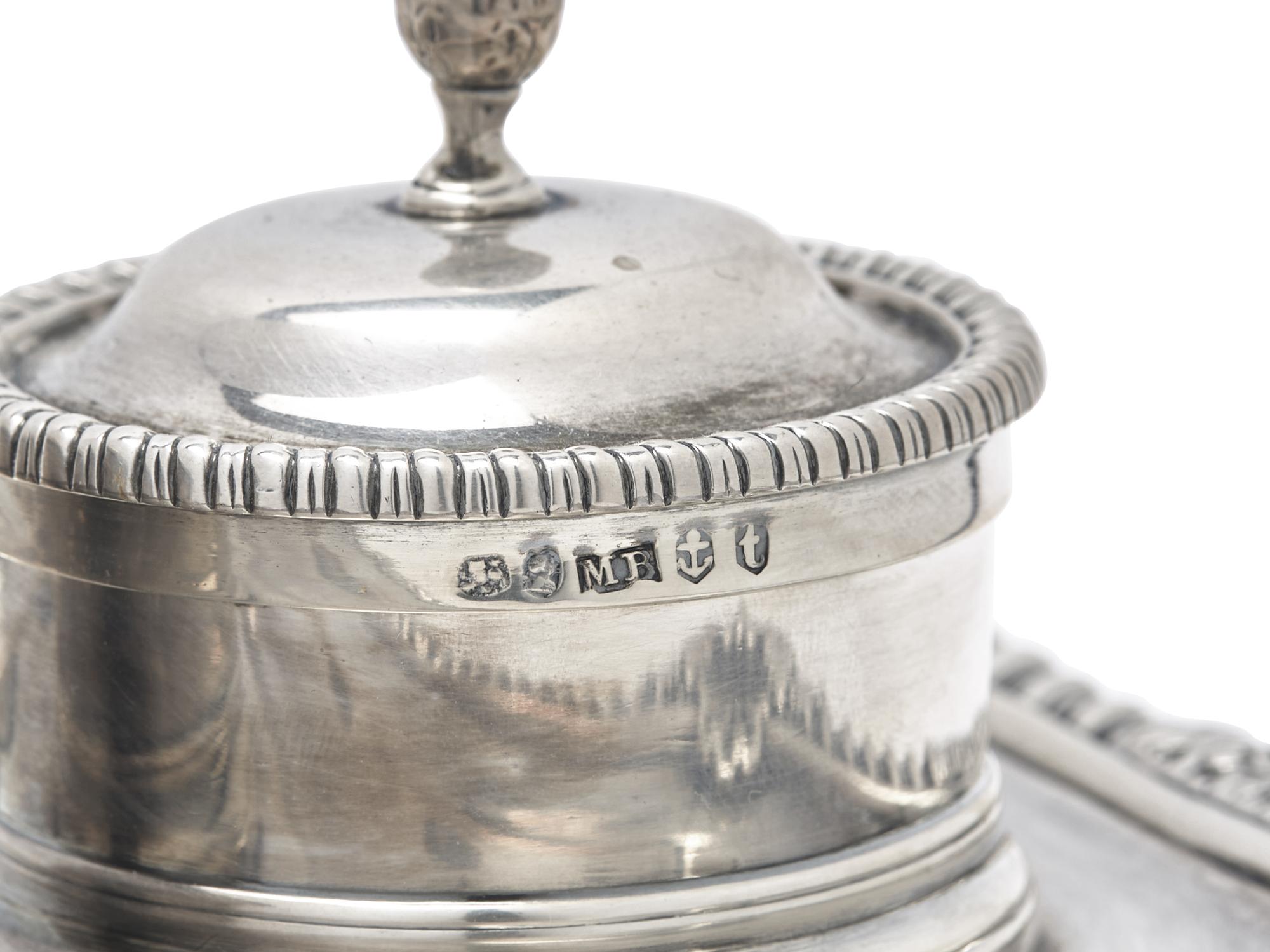 A George III Silver Ink Stand