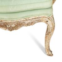 A Venetian Silvered Open Armchair