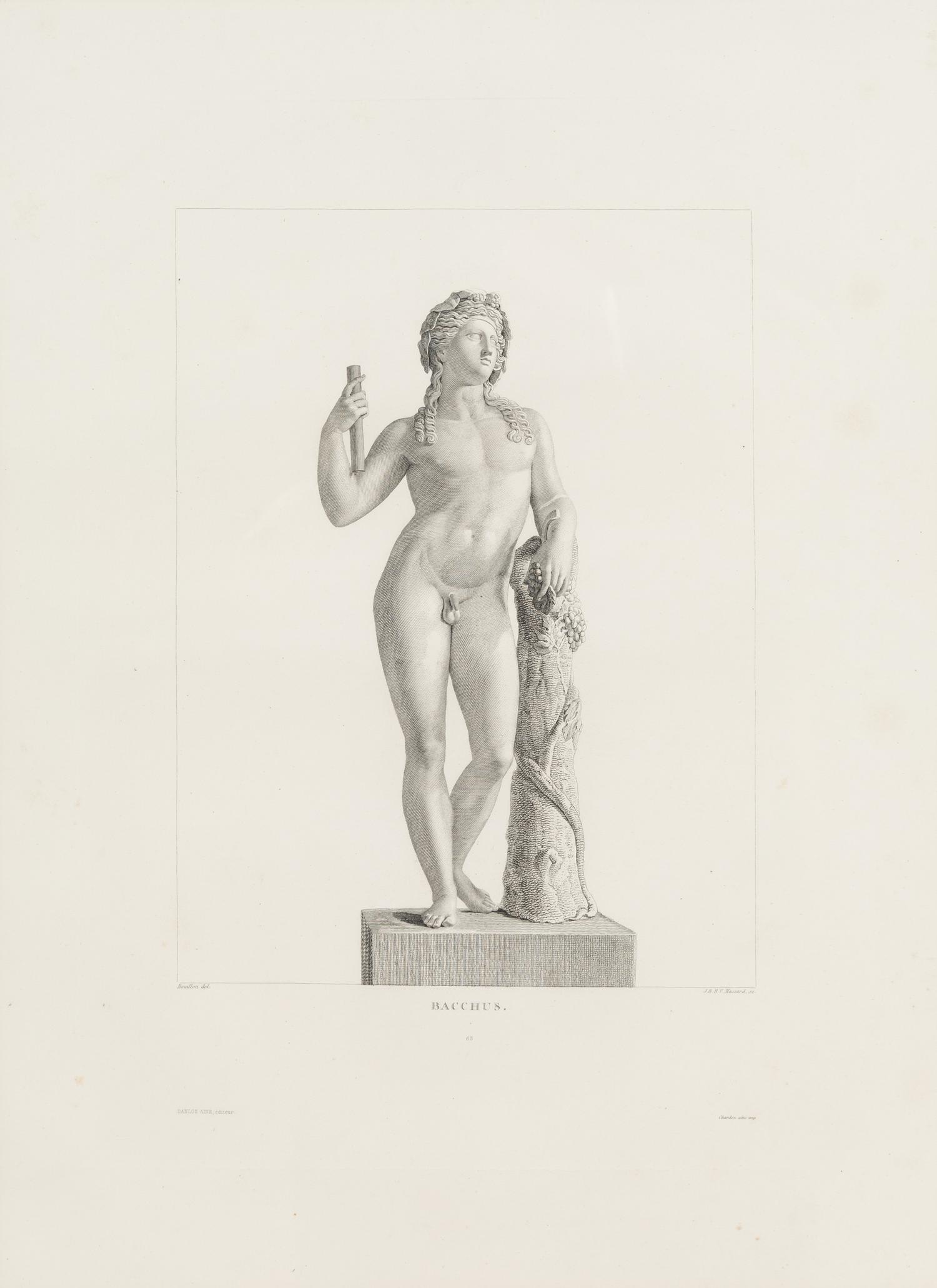 Two Neoclassical Engravings of Antique Statues