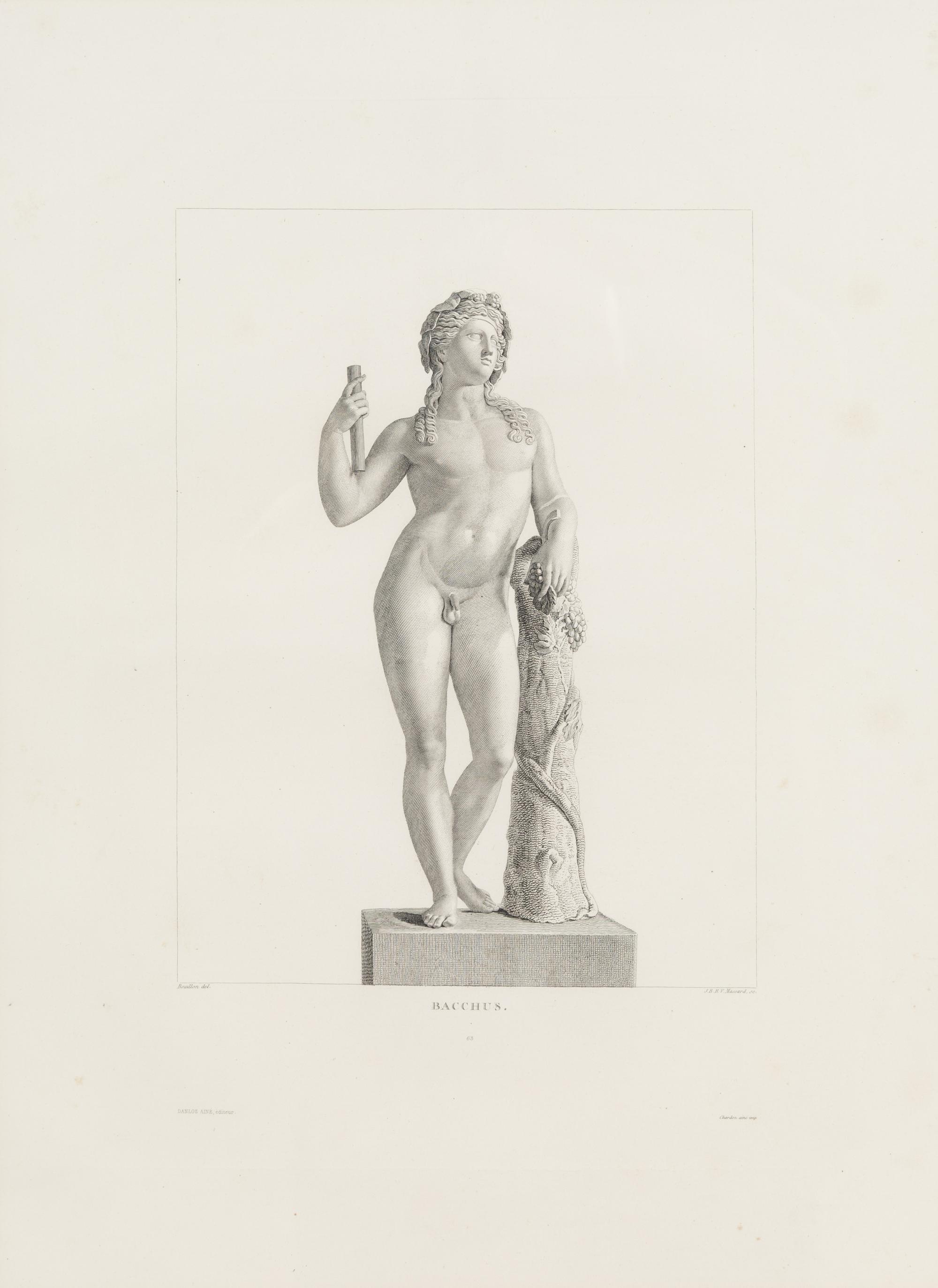Two Neoclassical Engravings of Antique Statues