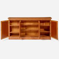 A Regency pollard oak side cabinet circa 1820