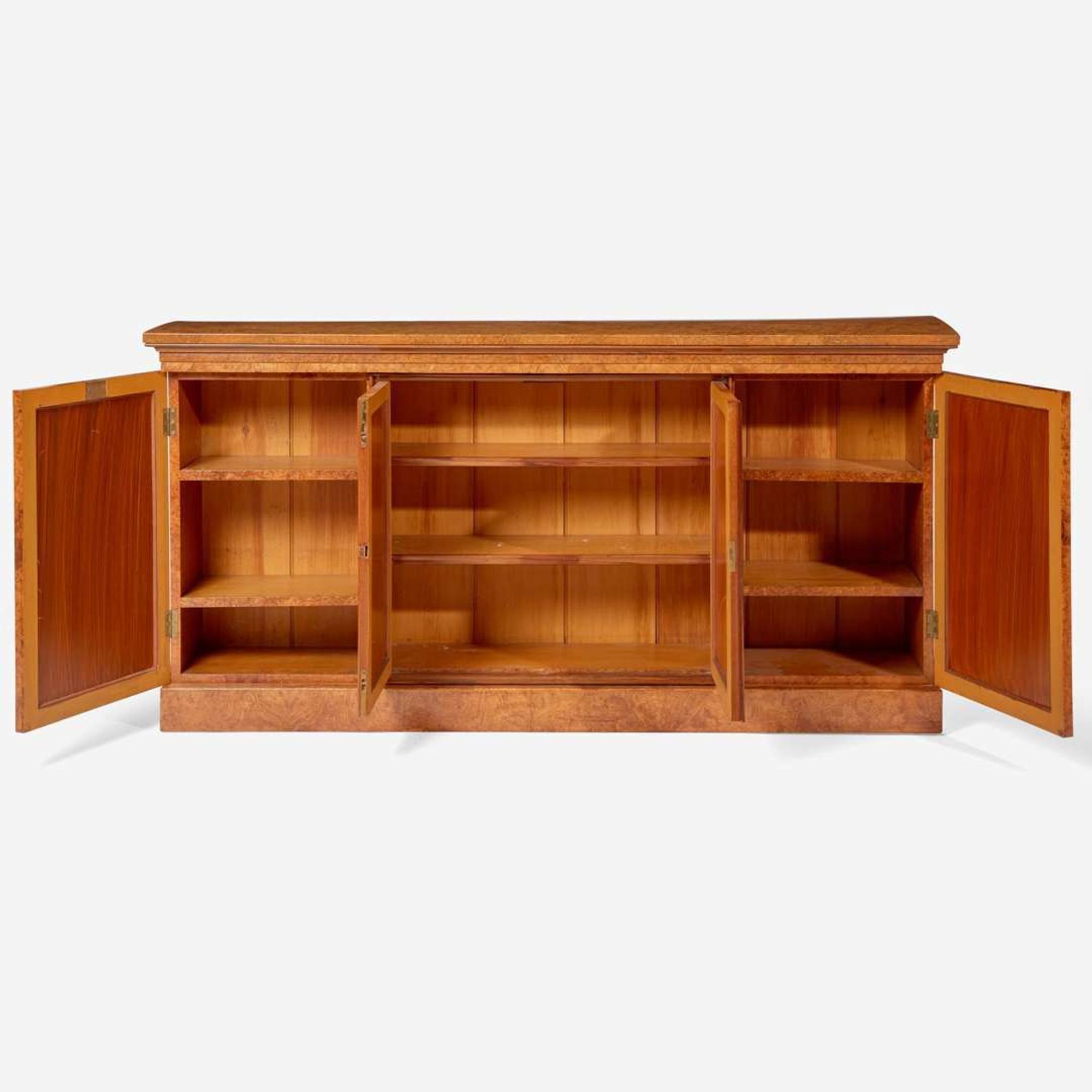 A Regency pollard oak side cabinet circa 1820