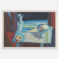 Nikolai Alexandrovich Isaev (Ukrainian, 1891-1977) Still Life with Vase, Compote and Oranges