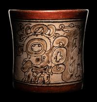 A Maya Codex Style Cylinder Vessel