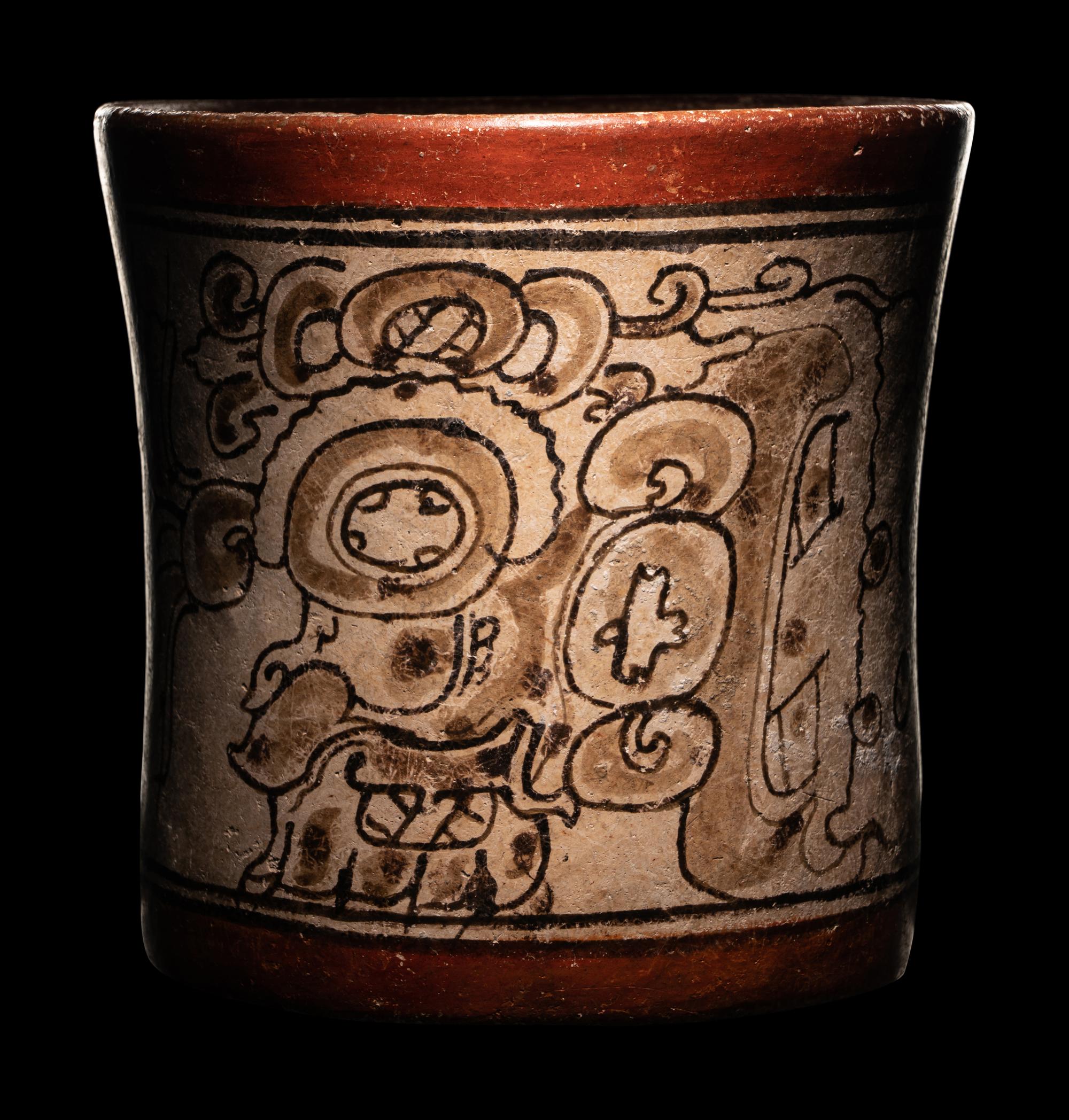 A Maya Codex Style Cylinder Vessel