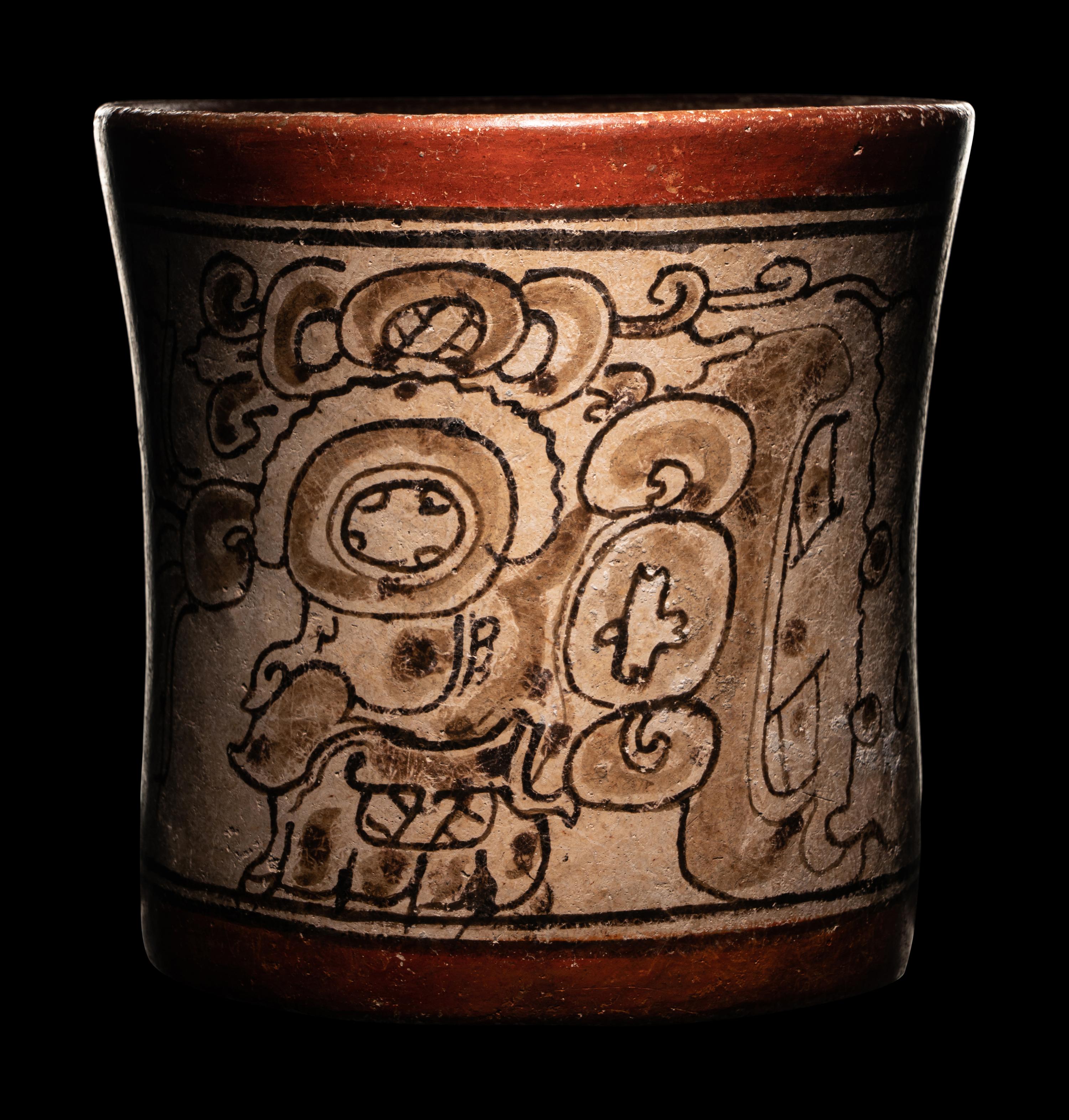 A Maya Codex Style Cylinder Vessel