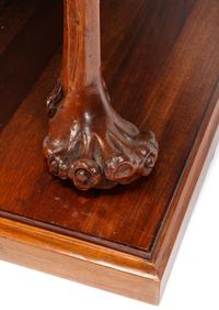 An Empire Style Carved Mahogany Marble-Top Pier Table
