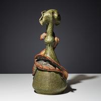 "Feathered Dragon / Winged Saurian" Amphora vase Riessner, Stellmacher & Kessel, Turn-Teplitz, Bohemia, c. 1900