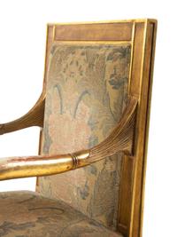 A Pair of Rose Tarlow Italian Neoclassical Style Giltwood Fauteuils