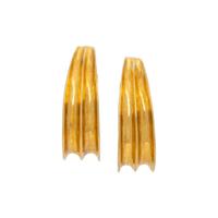 TIFFANY & CO., YELLOW GOLD HOOP EARRINGS