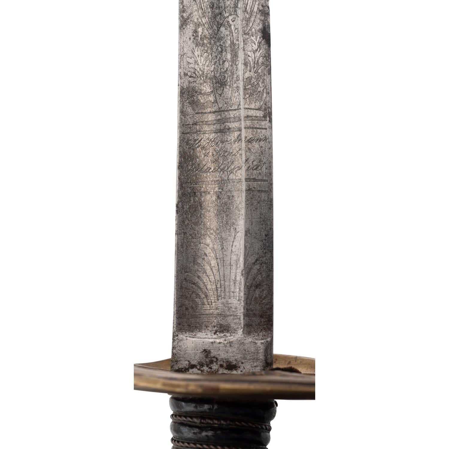 Horstmann Curved Blade Foot Officers Sword Presented to 1st Lt. (later Lt. Col.) Pingree, 3rd Vermont Infantry - Congressional Medal of Honor Recipient