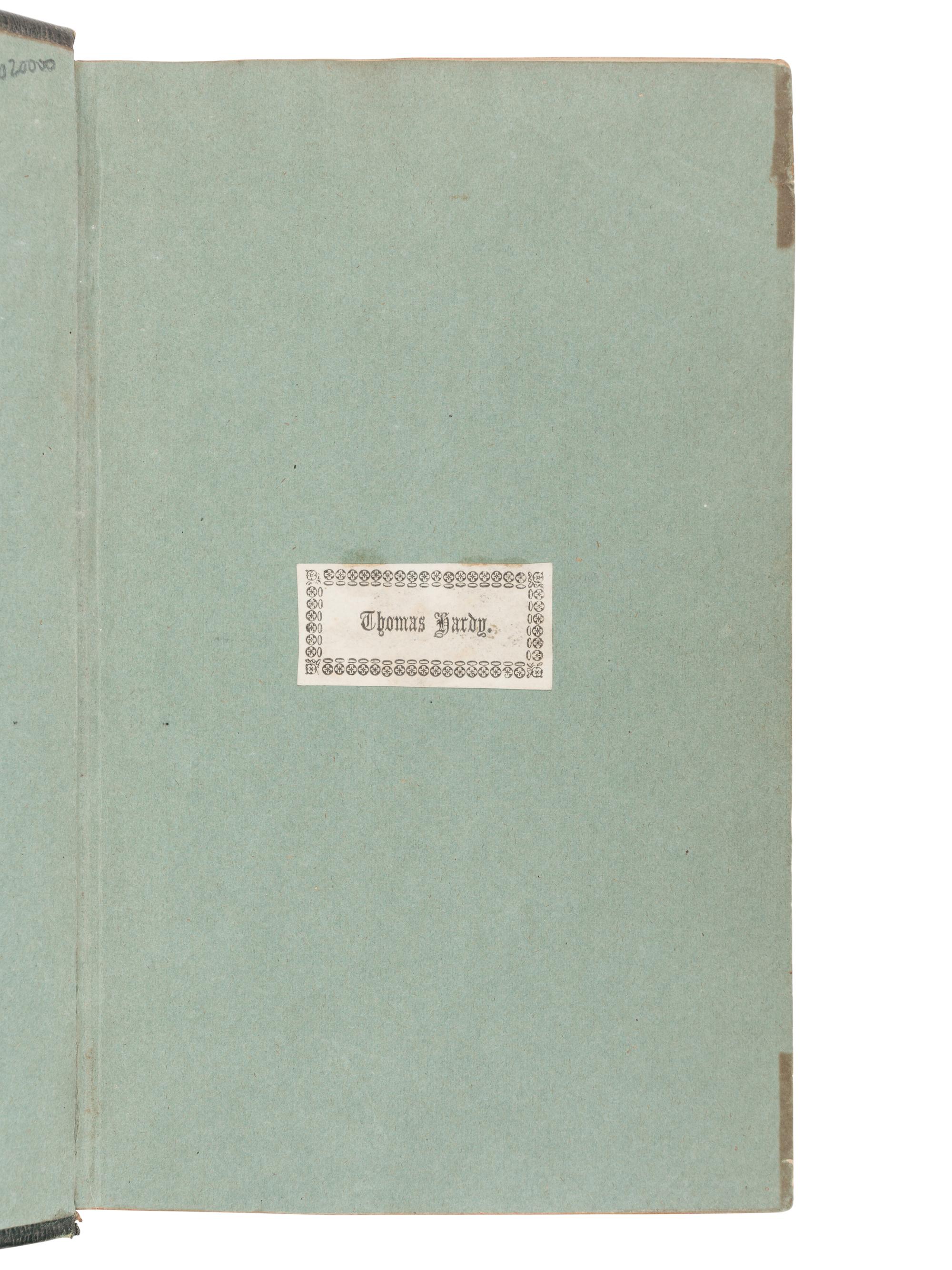 [HARDY, Thomas, Sr. (1811-1892), and HARDY, Thomas, Jr. (1840-1928), their copy]. ASH, John. The New and Complete Dictionary of the English Language . London: Edward and Charles Dilly, 1775.