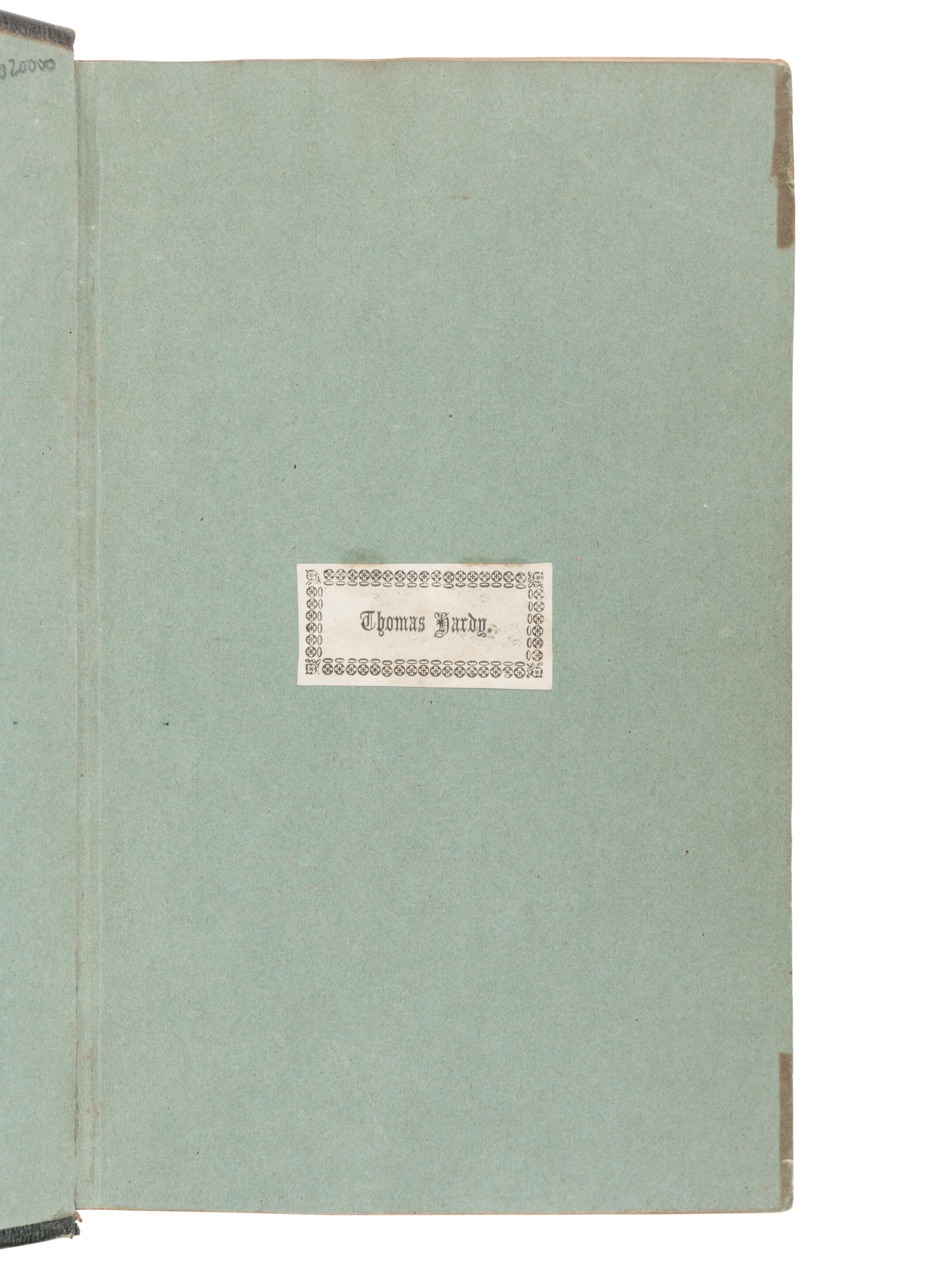 [HARDY, Thomas, Sr. (1811-1892), and HARDY, Thomas, Jr. (1840-1928), their copy]. ASH, John. The New and Complete Dictionary of the English Language . London: Edward and Charles Dilly, 1775.