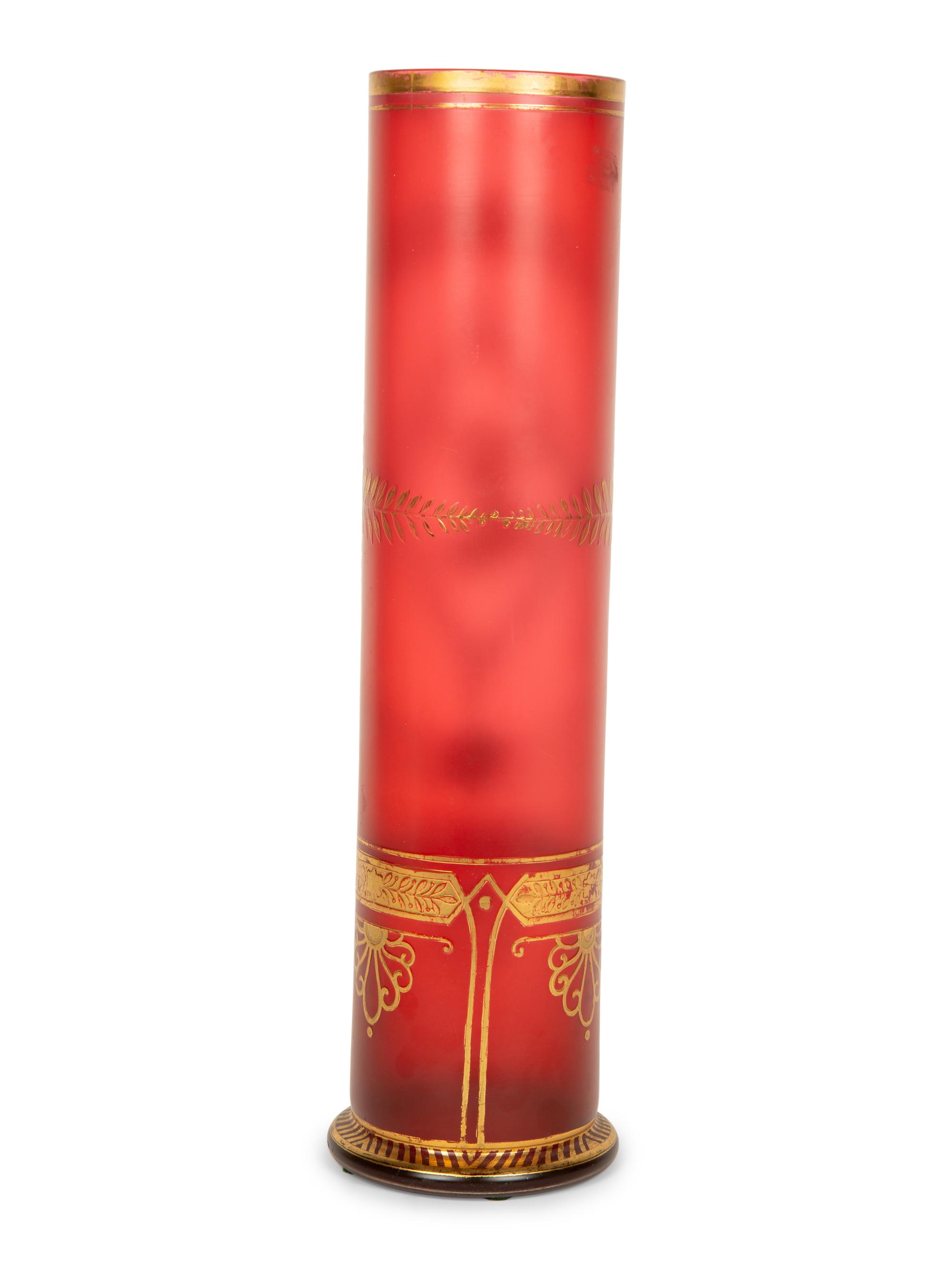 Seven Bohemian and Continental Ruby Glass Articles — EARLY 20TH CENTURY