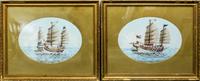 Artist Unknown, (20th century), Ships at Sea (two works)