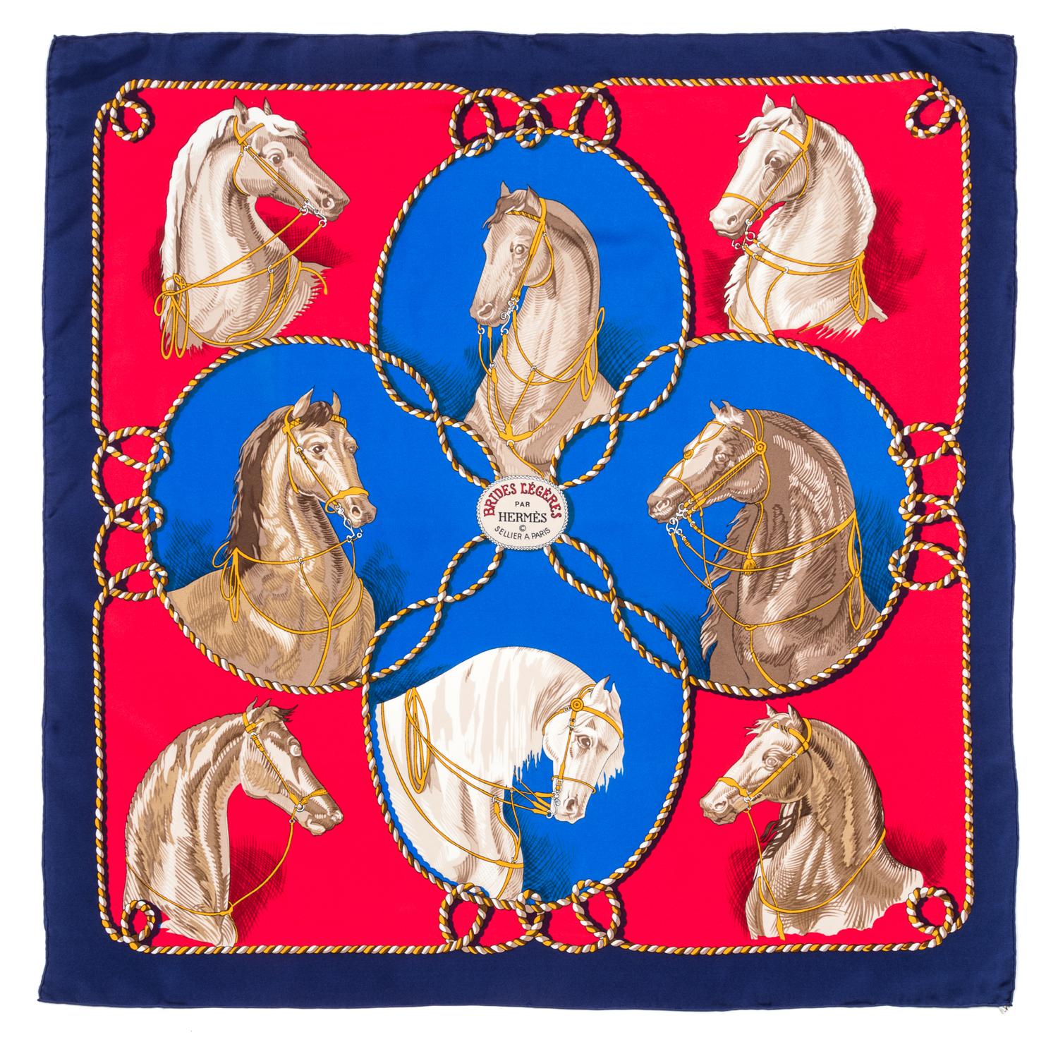 An Hermes 90cm Silk Scarf, 36"x36".