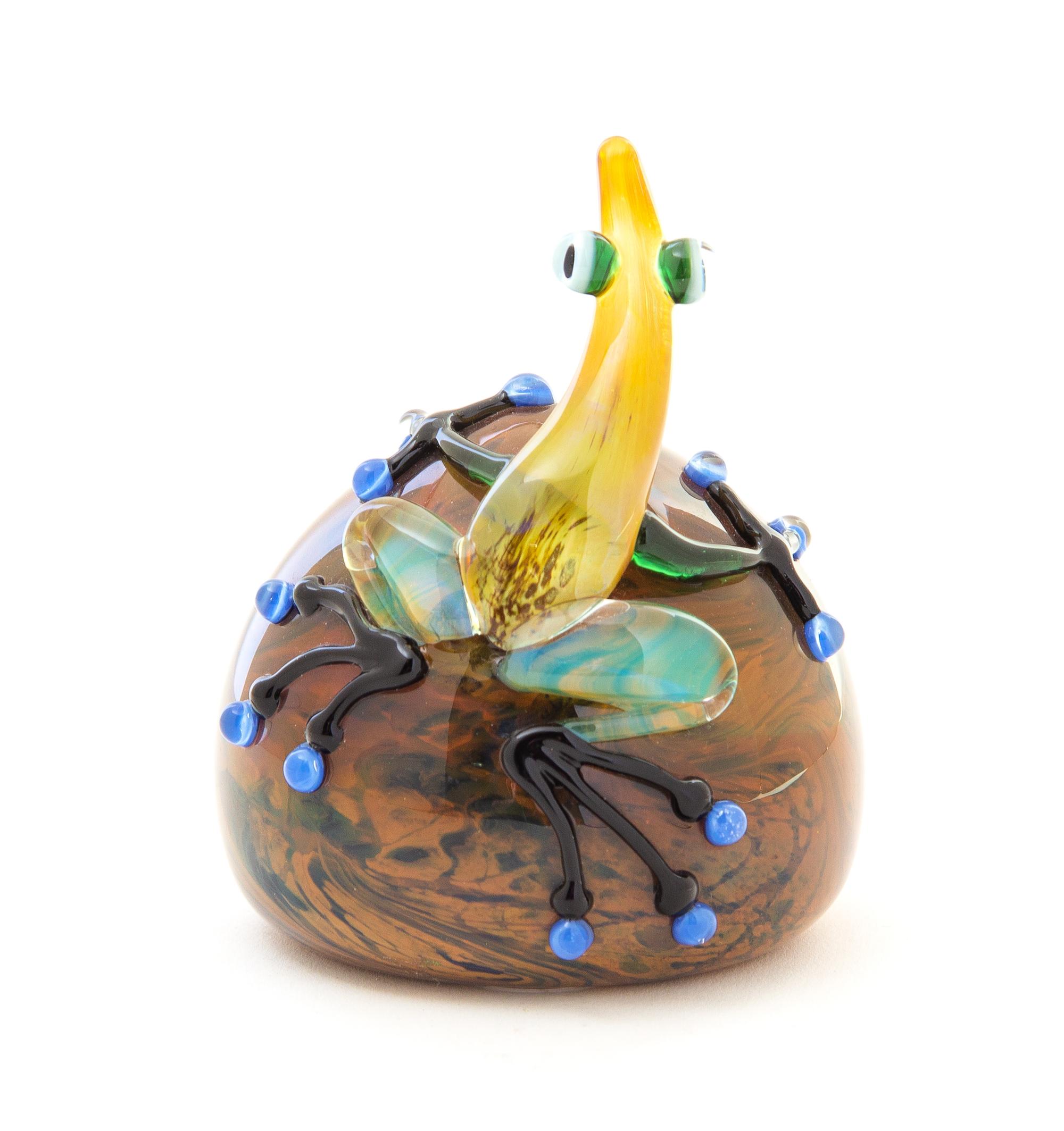 John Nygren, (American, b. 1940), Vase with Frog