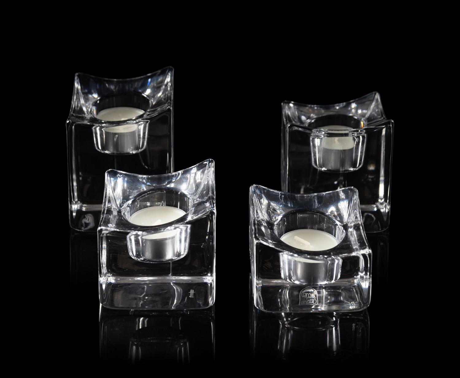 A Group of Seven Orrefors Glass Table Articles