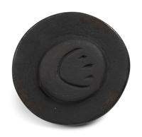 A Lidded Blackware Pottery Jar