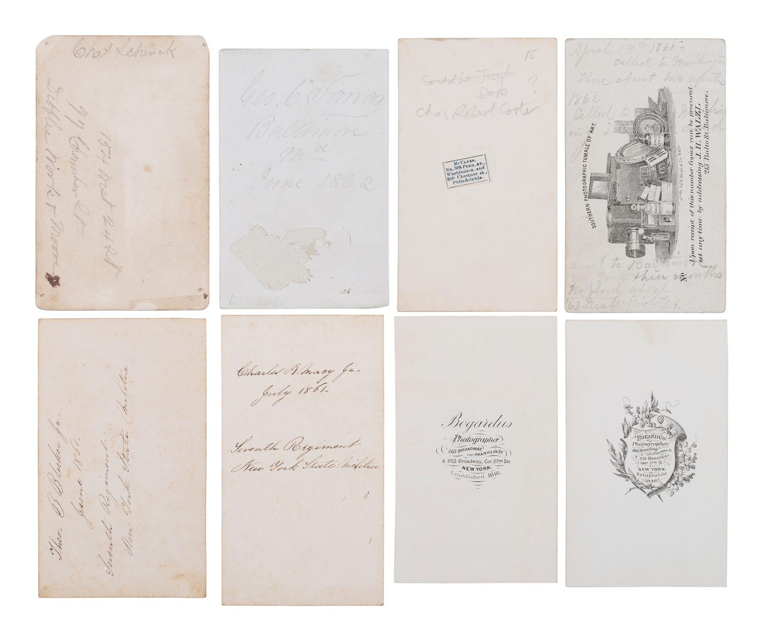 [CIVIL WAR]. A group of 26 CDVs of members of the 7th New York State Militia, Cos. G, H, K, and Engineers.