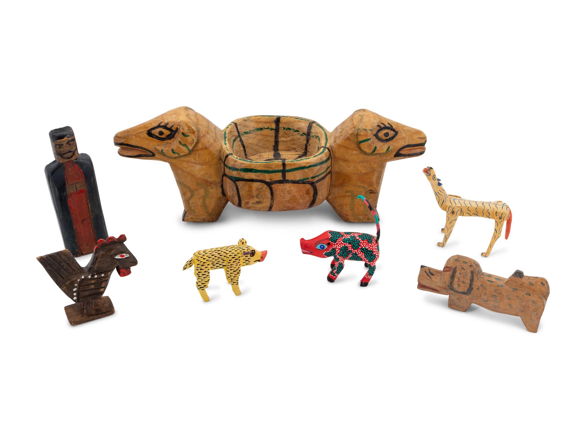 A Collection of Mexican and Guatemalan Folk Art Carvings