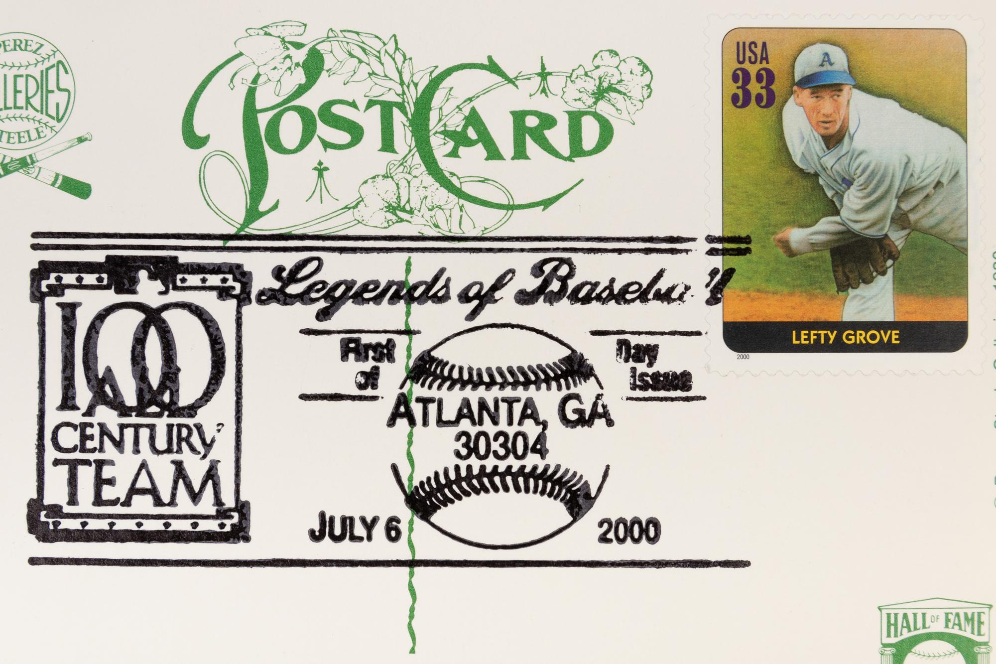 A Collection of 24 Legends of Baseball First Day of Issue Perez Steele Postcards,