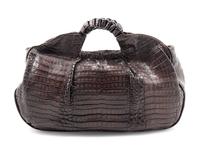 Nancy Gonzalez Crocodile Hobo Bag, 1990-2000s