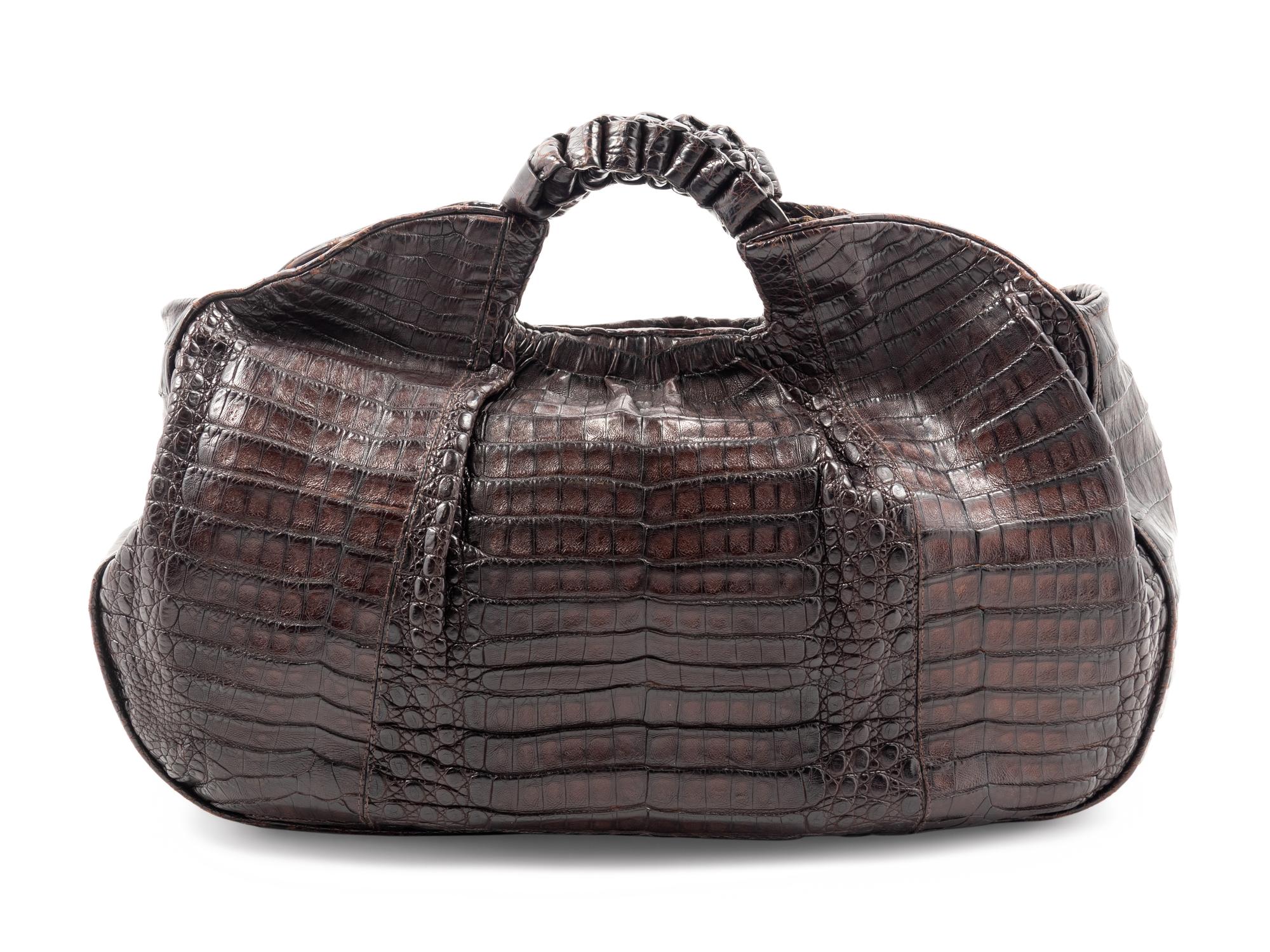 Nancy Gonzalez Crocodile Hobo Bag, 1990-2000s