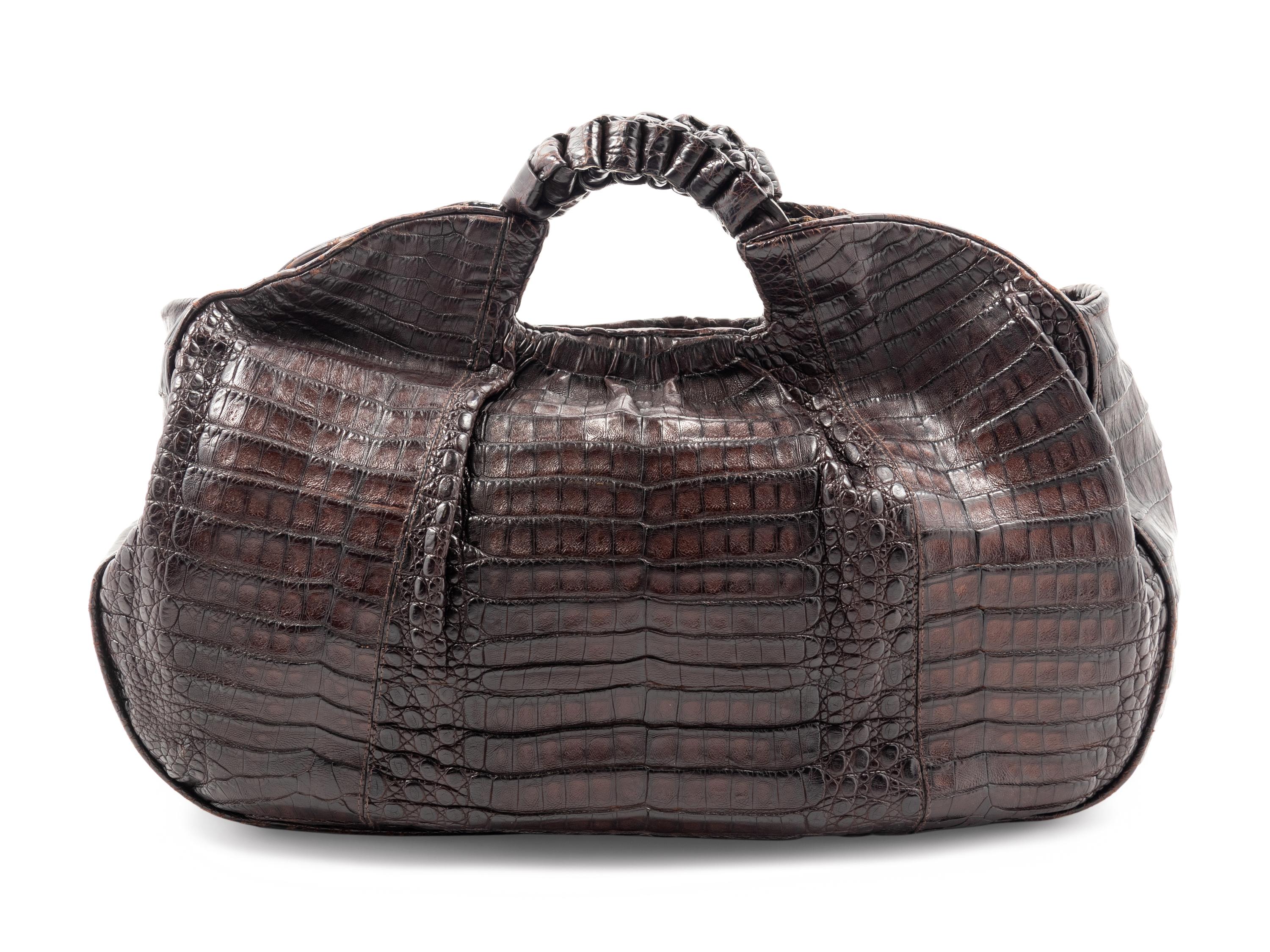 Nancy Gonzalez Crocodile Hobo Bag, 1990-2000s