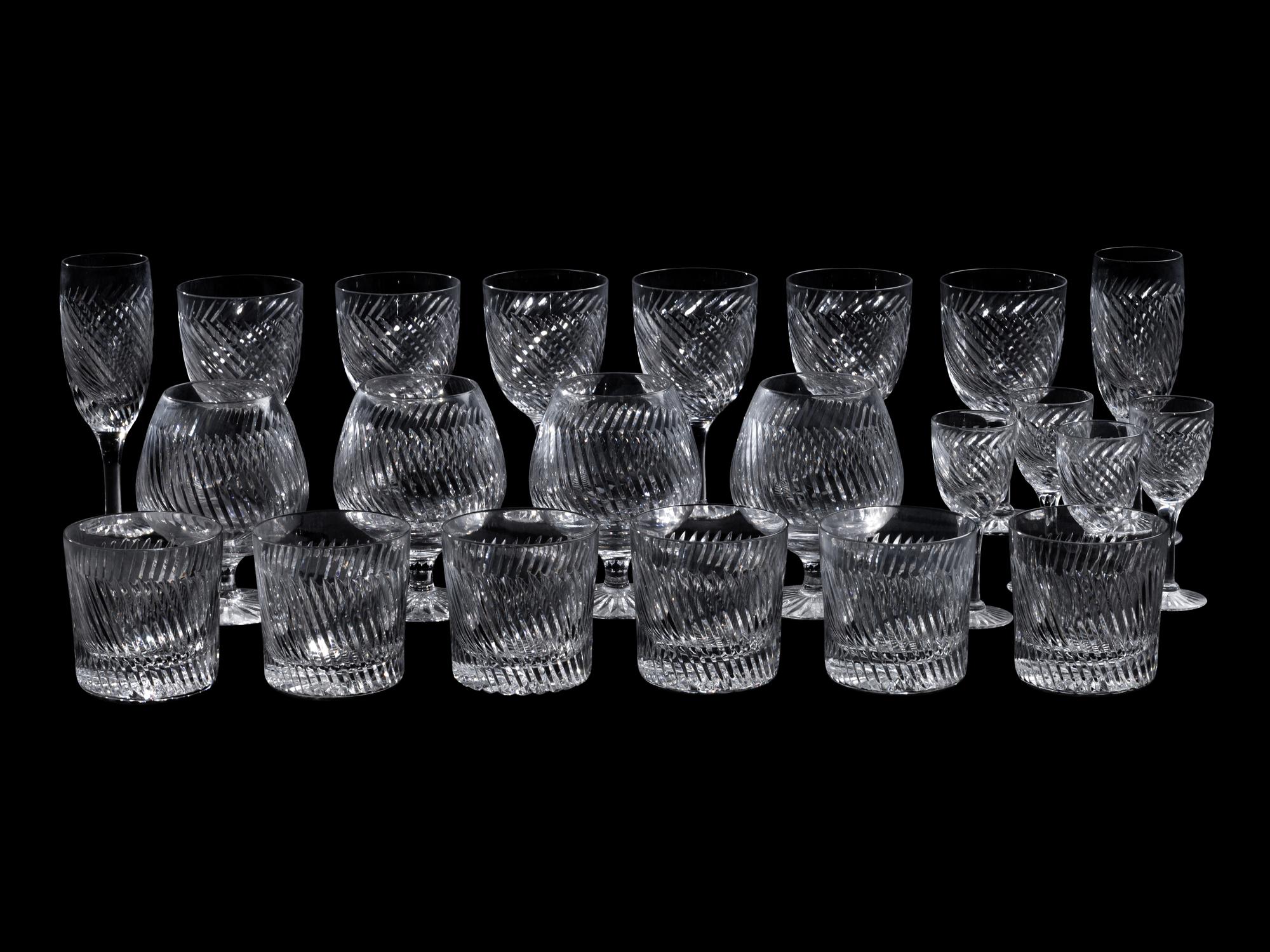 A Set of English Glass Stemware