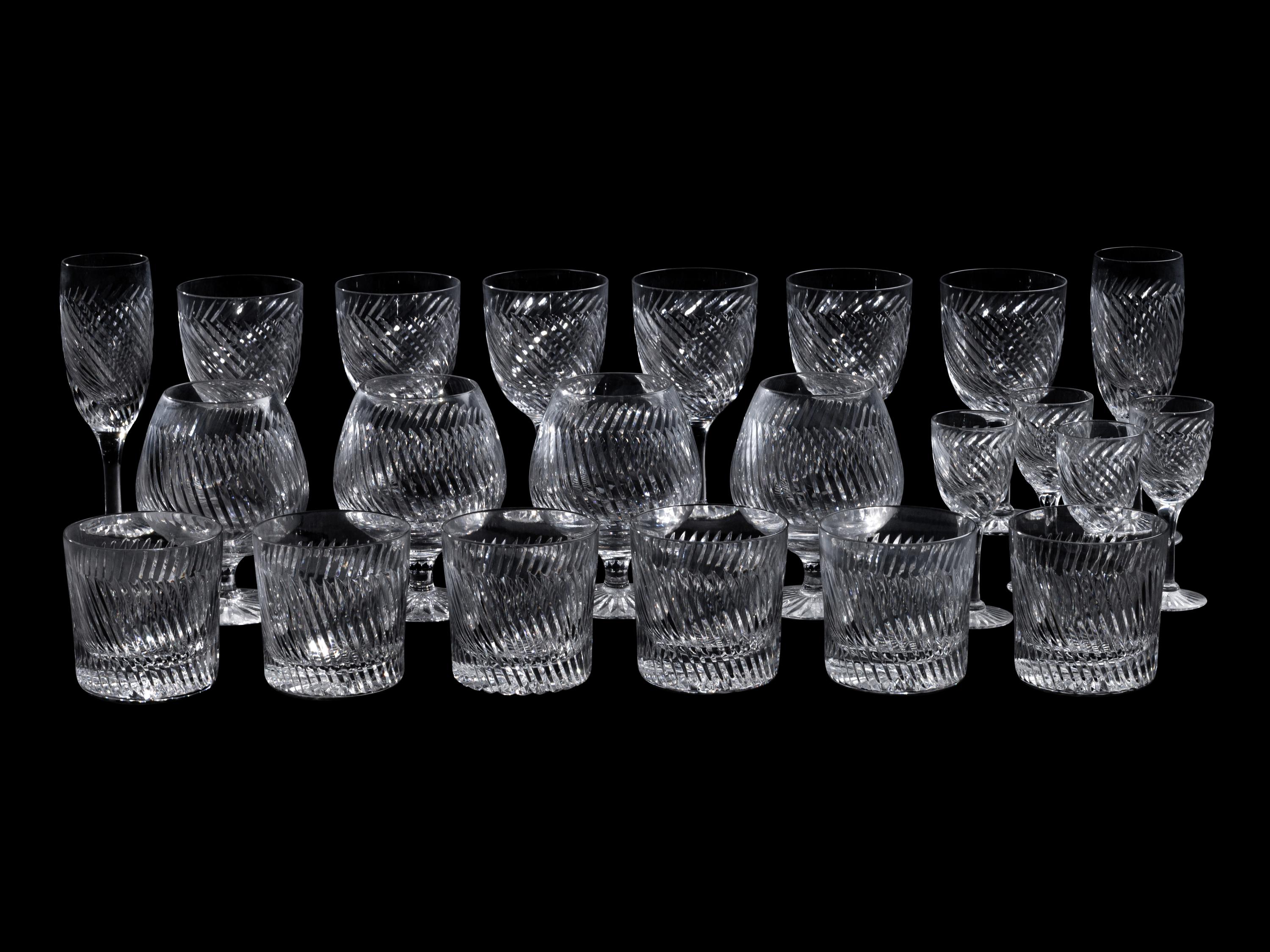 A Set of English Glass Stemware