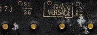 A Gianni Versace Black Leather Belt, Size 90/36.