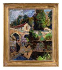 La fabrique et le pont, à Bassine sur Gartempe
