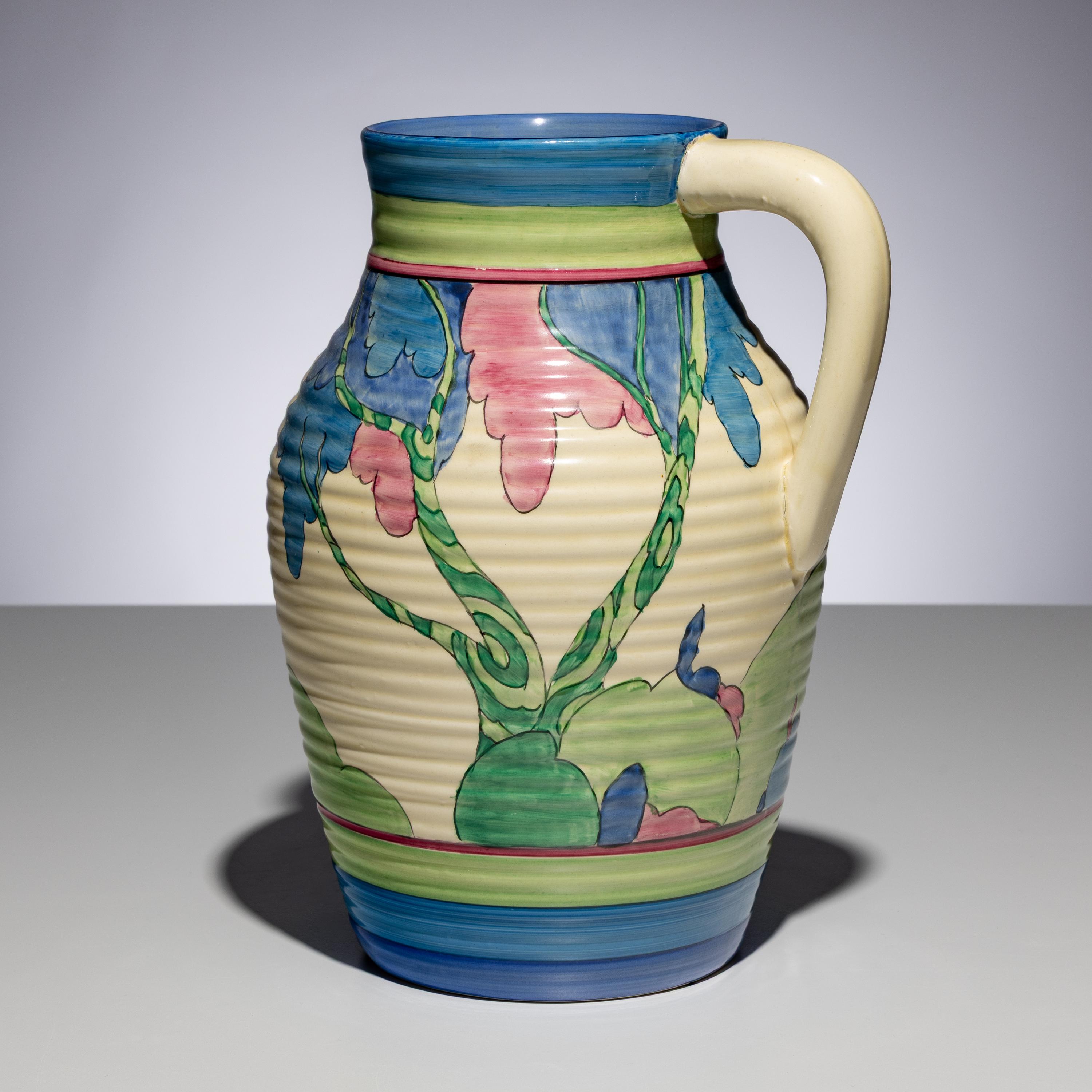 Clarice Cliff (English, 1899–1972) — Rudyard Lotus Jug