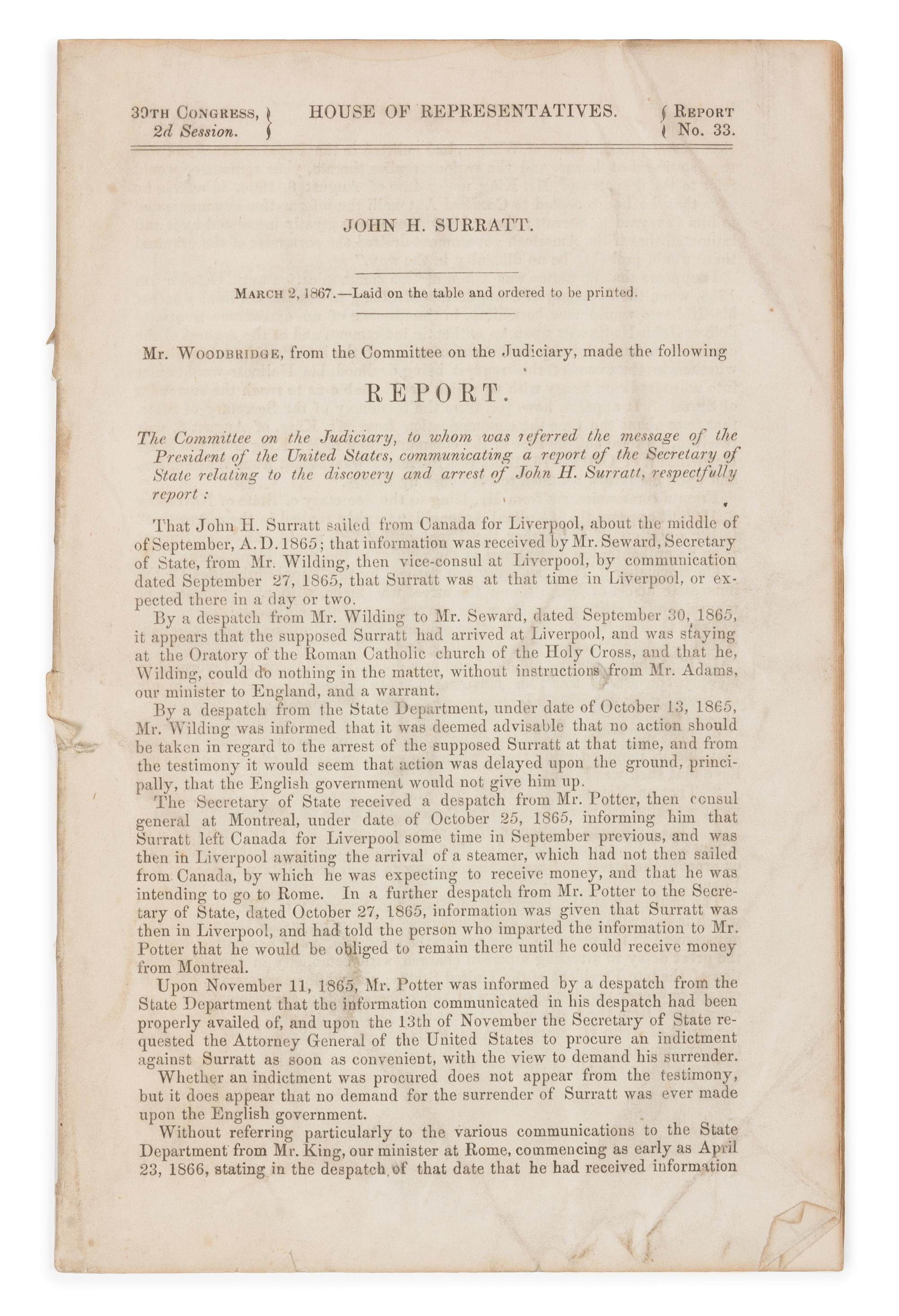 [LINCOLN ASSISSINATION TRIAL]