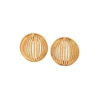 TIFFANY & CO., YELLOW GOLD EARCLIPS