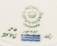A Set of Twelve Royal Copenhagen Flora Danica Porcelain Soup Bowls