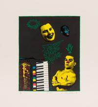 Ed Paschke, (American, 1939-2004), Bad, 1991 (together with text and cover page)