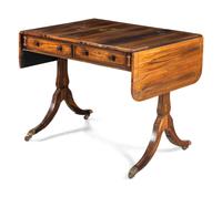 A Regency Calamander or Zebra Wood Sofa Table