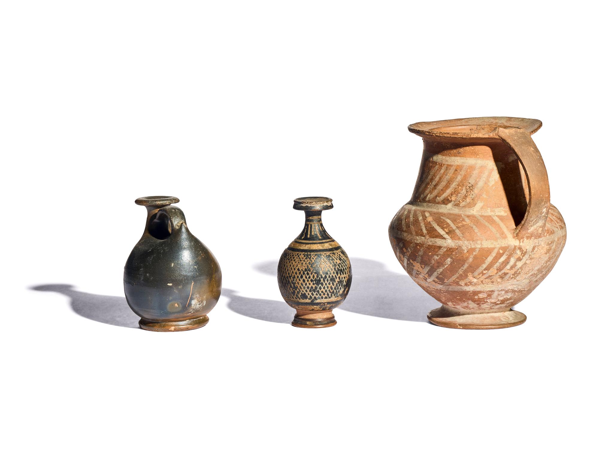 Three South Italian Terracotta Vessels