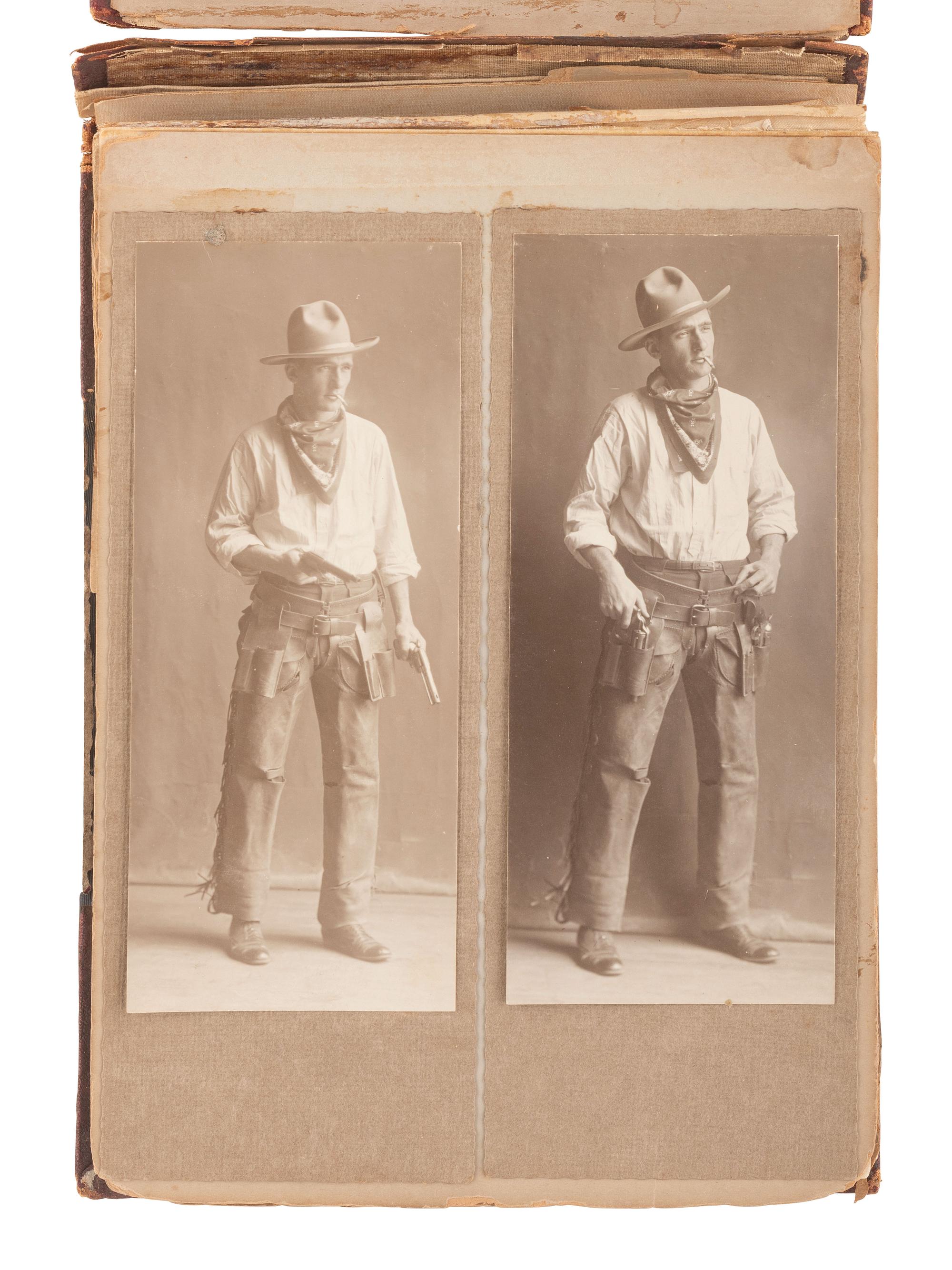 [NATIVE AMERICANS]. Early 20th century Indian Territory photo album and related documentation.