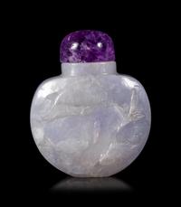 A Lavender Jadeite Snuff Bottle