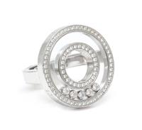 An 18 Karat White Gold and Diamond 'Happy Spirit' Ring, Chopard, 12.80 dwts.