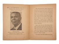 [RELIGION]. TOWNSEND, V.M. Some Reasons Why I Am an African Methodist . [Little Rock, AR?: Privately Printed for the Author, ca 1940].