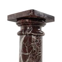 A Rosso Levanto Marble Pedestal