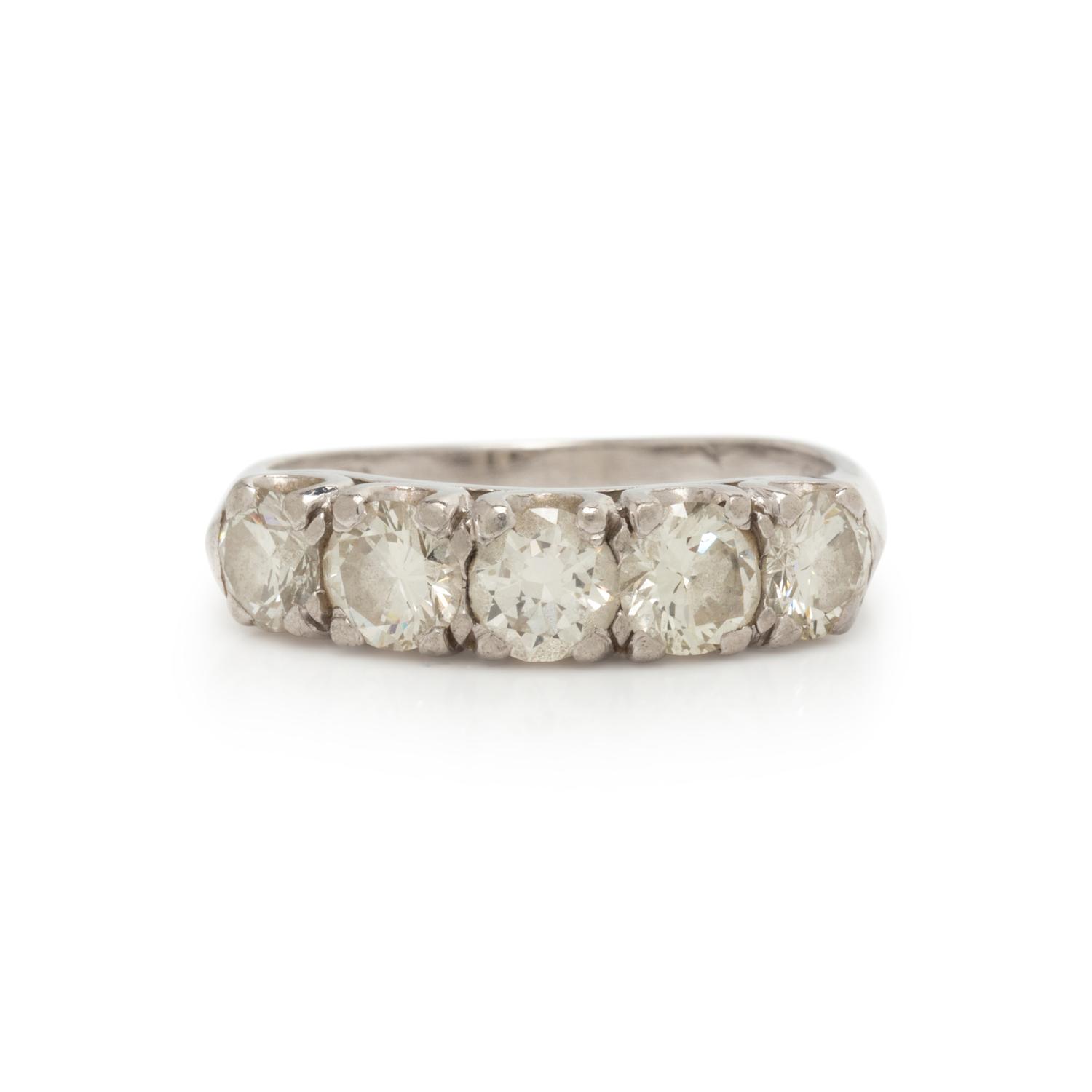 PLATINUM AND DIAMOND RING
