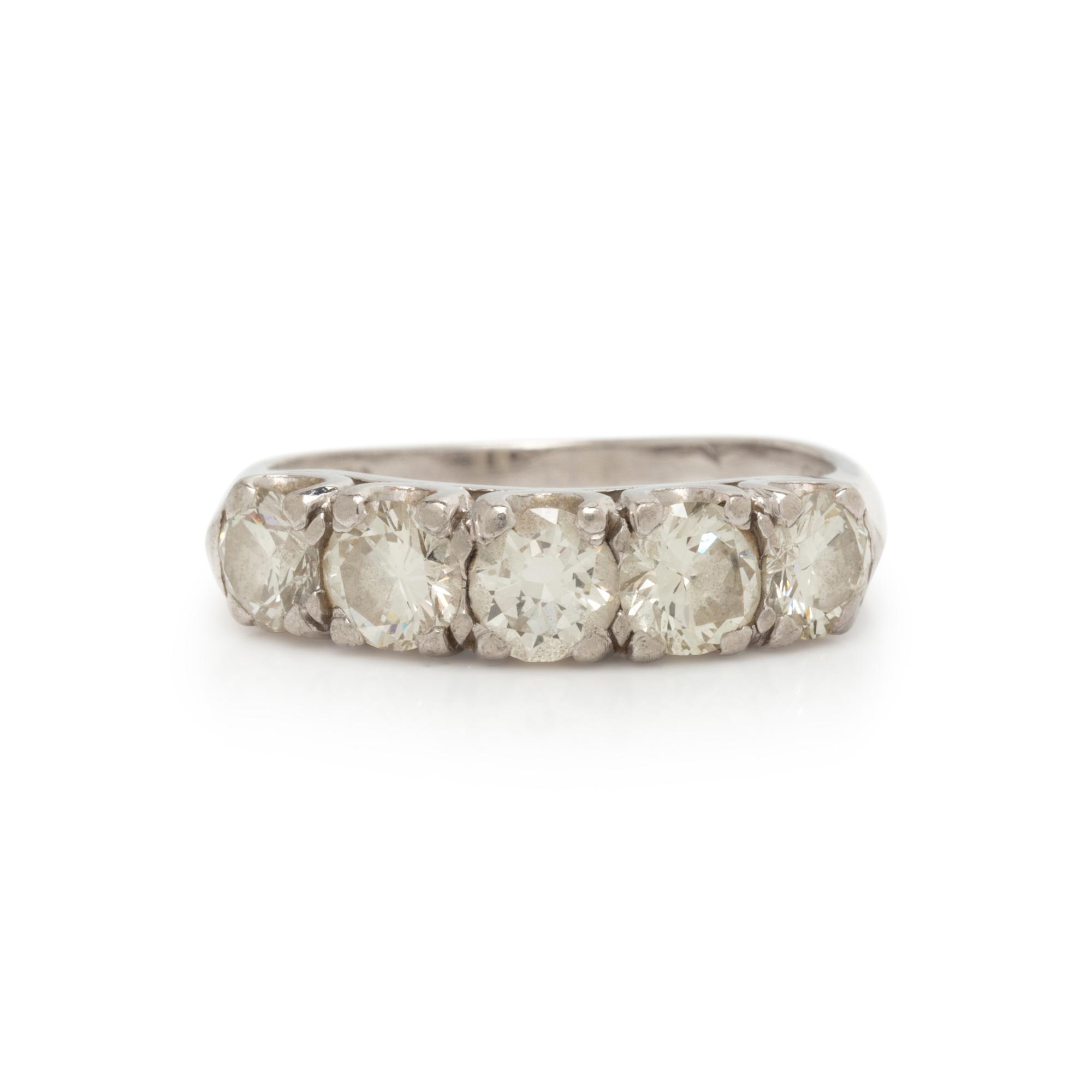 PLATINUM AND DIAMOND RING