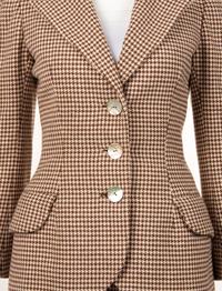 Four Designer Two-Piece Skirt Suits: One Adolfo, One Christian Dior, and Two Giorgio Armani